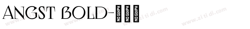 Angst Bold字体转换